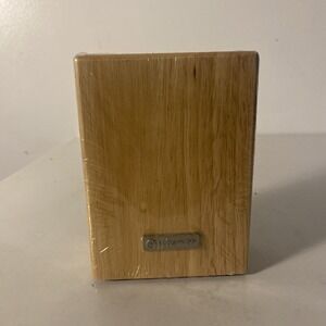 NEW  Wusthof 6-Slot Wood Knife Block Sealed in Plastic - NO Knives Included